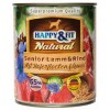 Happy&Fit Natural Dog Konzerv Senior Bárány & Marha Zabliszttel & Lenmagolajjal 800g HF90944