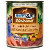 Happy&Fit Natural Dog Konzerv Kacsa & Sonka Sütőtökkel & Aloe Verával 800g HF90951