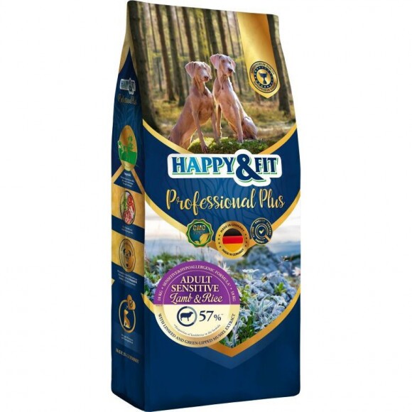 Happy&Fit Professional Plus Adult Sensitive Lamb & Rice 18kg