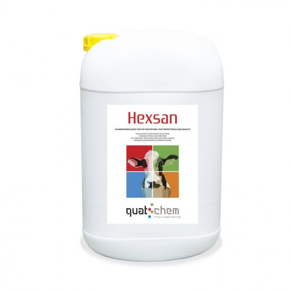 Hexsan tőgyfertőtlenítő 25 liter kannában