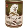 Pet s Land Dog Konzerv Marhamáj-Bárányhús almával 415g PL42704